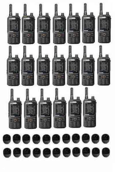 Set van 20 Inrico T320 V2 4G LTE Zello Portofoon, GPS, Wifi Smartphone, GSM, Wifi met tafellader