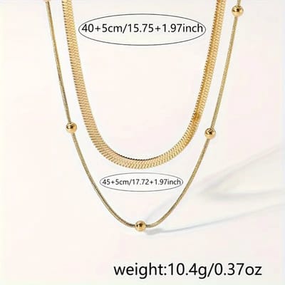 Nivard Ketting - Dames - Staal - Nep zilver - Met Hanger - Set - Staal
