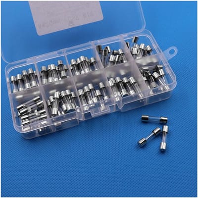 Dailygoods - Dailygoody - Glasbuiszekeringen - 100 stuks - Snelle smeltzekeringen - 5 x 20 mm - Professioneel gebruik - Ideaal voor auto-elektronica - Geschikt voo