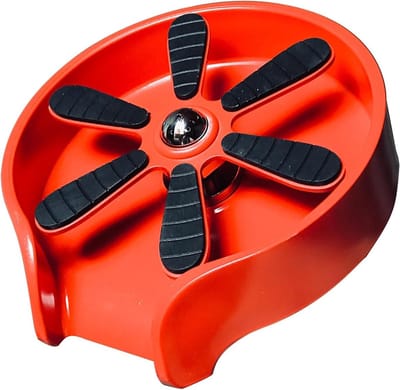 Glazen spoeler - Fles reiniger - Snel glazen spoelen - 360 graden spray - 13 x 12.5 cm - Rood
