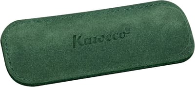 Kaweco - etui - Velours pouch ECO Sport - Green - with print - 2 pens - Let op: afwijkend formaat, dit etui is uitsluitend bestemd voor de Kaweco Sport (kleiner formaat pen).
