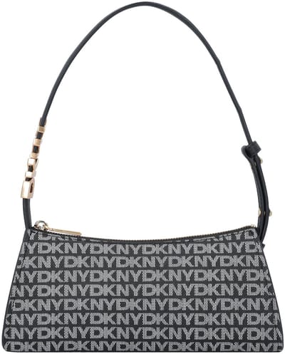 DKNY Schoudertas Avril Shoulder Bag BK Logo - BK Zwart