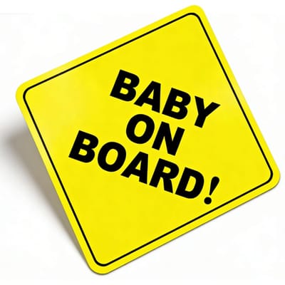 Magnetisch Baby In Auto Bord Waterdicht Reflecterend Baby In Auto Magneet Waarschuwingssticker voor Voertuig Kleurrijk