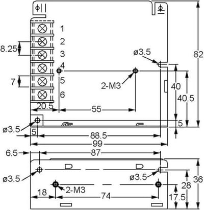 Mean Well RD-35A Schakelnetvoedingsmodule 32 W