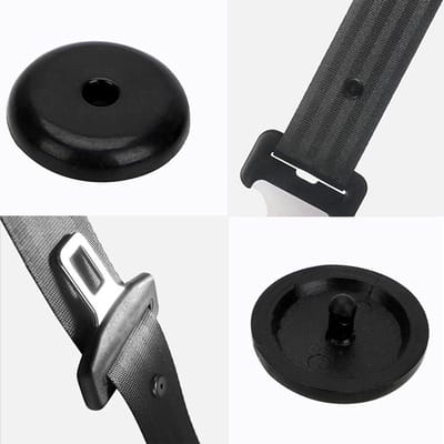 Gordel Stoppers - Veiligheidsklemmen - Voorkom Glijden - Eenvoudig Bevestigen - Diameter 16mm - Zwart