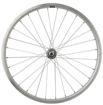 CORDO Voorwiel - Fietswiel - 20x1.75 - Mach1 19-406 - 28 Spaken - 100mm - Zilver - Handgebouwd