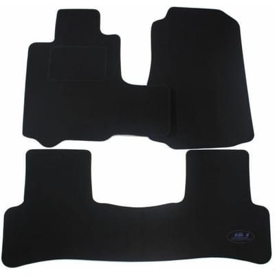 Tapis De Sol Noir Velours - J&J AUTOMOTIVE - Honda CR-V 2006-2012 - Sur Mesure - Antidérapant - Imperméable noir
