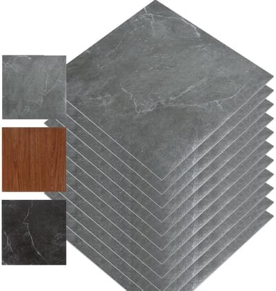 Zelfklevende vloertegels - Vinyl vloer - Vloer vernieuwen - Waterafstotend - 198 m² - Grijs marmer