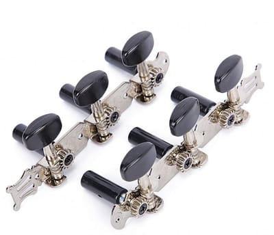 WK Stemmechaniek met marmeren knoppen- Voor klassieke gitaar-akoestische gitaar-Zilver