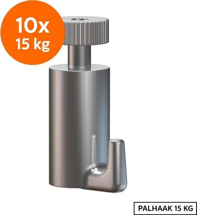 Artiteq Schilderij Ophangsysteem Set 10 Stuks Palhaak 15 Kg