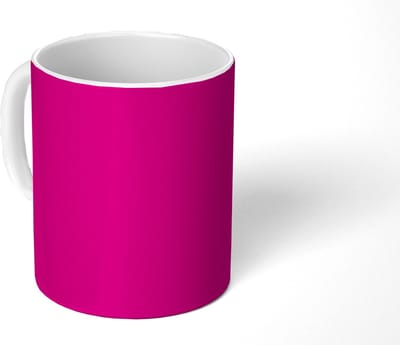 Mok - Koffiemok - Focus on the good - Roze - Simple - Mokken - 350 ML - Beker - Koffiemokken - Theemok