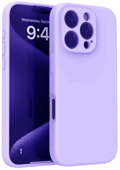Shockproof Backcover - Liquid Silicone Soft Hoesje - Geschikt voor: iPhone 14 Pro Max - Paars