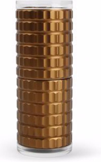 Peper- of zoutmolen geribbeld rosegoud 125 mm