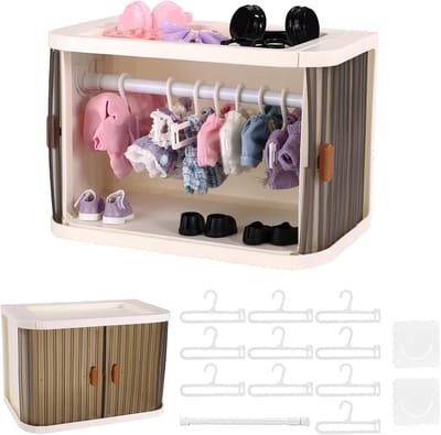 Opvouwbare Poppenkast Opbergdoos voor Kleding en Accessoires