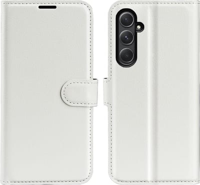 Coverup Hoesje - Geschikt voor Samsung Galaxy A55 Hoesje - Coverup Book Case - Wit