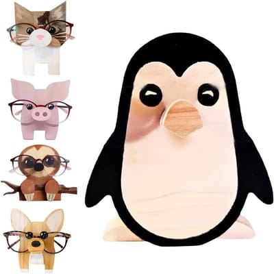 Houten Zonnebrilhouder in Dierenontwerp, Leuke Brilstandaard voor Bureau en Slaapkamer, Creatieve Accessoire voor Zonnebrillen en Brillen