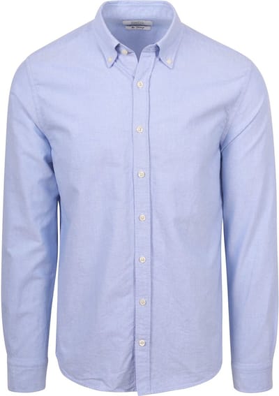 King Essentials The Tommy Oxford Overhemd Lichtblauw - Maat S - Heren