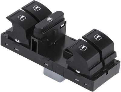 Raamschakelaar Bedieningspaneel - Venster Schakelaar - Auto Onderdeel - Duurzaam ABS Materiaal - 11x6x5 cm - Zwart