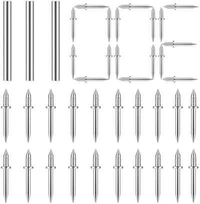 300 Stuks Skirting Nails met 3 Sleeve Tool - Onzichtbare Veiligheidsschroeven voor Plinten, Muurafwerking en Interieurdecoratie
