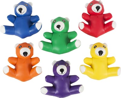 Spordas Pittenzakjes - Set van 6 beertjes - Gevuld met plastic pitten