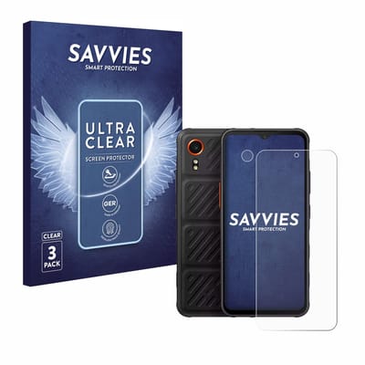 Savvies - Screenprotector voor Samsung Galaxy XCover 7 Enterprise Edition (Voor+Camera) - Folie Beschermfolie transparant 6 Stuks