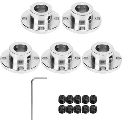 5 Pièces Raccord d'Accouplement Rigide Modèle Guide Accouplement Accessoire Bricolage Moteurs RC Axes d'Arbre Raccords 11mm white