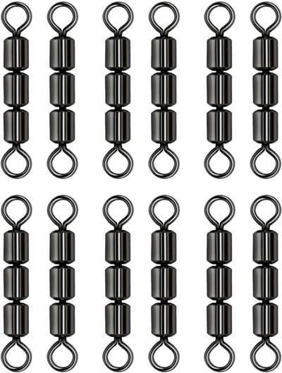 12 x hoogwaardige snelwissels voor vissen, triple swivels, perfect voor forel en andere vissoorten, visaccessoires