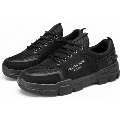 Nouvelles bottes Martin basses pour hommes, chaussures d'assurance de travail, chaussures de construction légères anti-perforation pour hommes, chaussures de sécurité pour hommes 44 noir