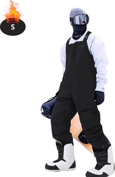 Bovista Skipak - SkiBroek - Skijas - Ski Suit - Wintersport - Heren - 2-Delig - Zwart - Maat S