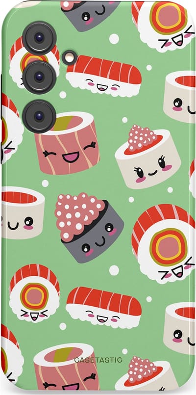 Casetastic Hoesje Geschikt voor Samsung A35 - Stijlvolle Beschermende Duo-layer Case - Sushi wonders