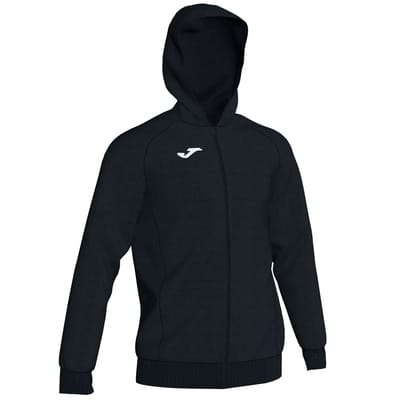 Joma Menfis Jas Met Kap Kinderen - Zwart | Maat: 6XS (104)