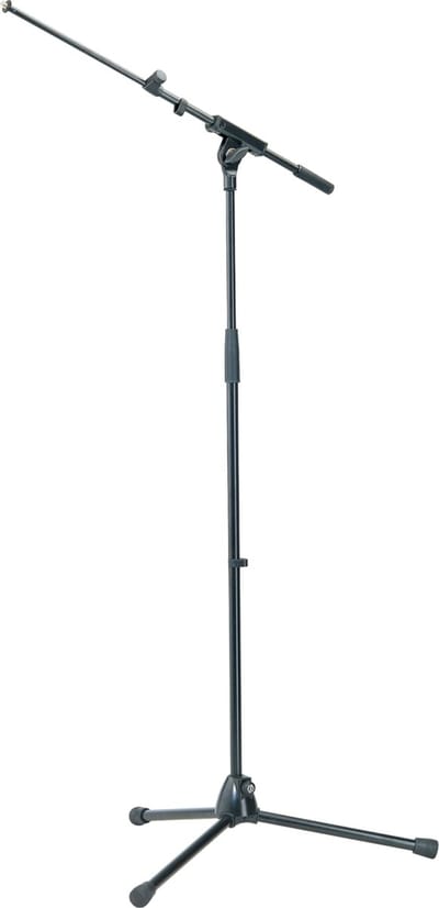 König & Meyer 210/8 microfoonstatief, zwart uitschuifbare zwenkarm,leicht - Microfoonstandaard