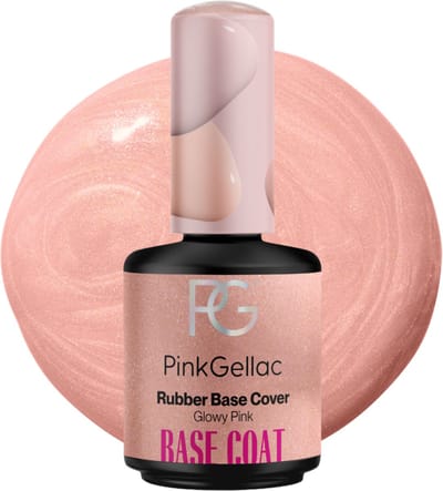 Pink Gellac Base Coat Gellak - Rubber Base Cover Glowy Pink - Gel Nagels Producten - 15ml