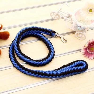 1,37 m Zware Grote Hond Leash Duurzaam Gevlochten Nylon Lijn Voor Kleine Middelgrote Grote Honden Wandelen Jagen Kamperen Huisdier Accessoires (as the picture,S width 1.0CM)