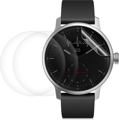 kwmobile 3x screenprotector geschikt voor Withings Scanwatch 42mm - Beschermende folie voor fitnesstracker