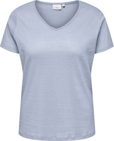 ONLY CARMAKOMA - CARMELODI SS V-NECK TOP JRS - Meisjes - Blouses