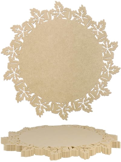 Dailygoods- Placemats Hittebestendig - Ronde Placemats - Antislipmatten - Krasbestendig - 6 Stuks - Duurzaam Vilt - Tafelonderzetters