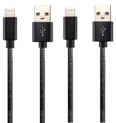 2 stuks OneOne 3,0m laadkabel. OneOne USB Lightning kabel met E75 chip. Oplaadkabel snoer past op Apple iPhone SE 2, iPhone 8, iPhone 8 Plus, iPhone 10, iPhone X, iPhone XR, iPhone XS, iPhone XS Max, iPhone 11