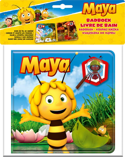 Maya de Bij - Badspeelgoed - Badboek - Spelen & Zoeken in Bad - Waterbestendig Babyboekje