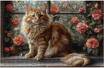 Houten Puzzel Kat - Legpuzzel Volwassenen - Ontspannend Tijdverdrijf - Geïmporteerd Lindehout - 120x80 cm - Kleurrijk