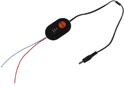 Verwarmd Vest Controle - Temperatuur Knop - Draagbare Warmte - Waterdicht Siliconen - 3 x 5 cm - Zwart