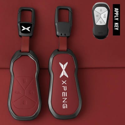 Coque de protection en alliage de zinc pour clé de voiture Xpeng Xiaopeng G6 G9 P7 P7I G3 G3I P5 - Sac de protection Accessoires de style automobile black