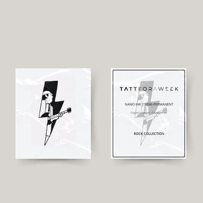 Tijdelijke tattoo ACDC Angus Young | Neptattoo volwassenen | Tijdelijke tattoo voor volwassenen | Temporary tattoo | Plaktattoos voor volwassenen | Neptattoos | Probeer zorgeloos een tattoo | tattforaweek