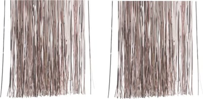 Decoris kerstboom folie slieren - 2x zakjes - tinsel - lichtroze - 50 cm - kerstboomversiering