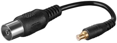 Adapter kabel Coax vrouwelijk - MCX mannelijk - 0,10 meter