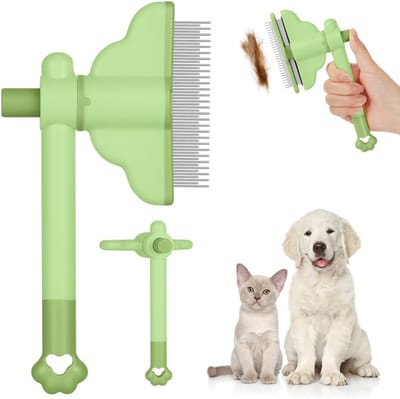 Zelfreinigende Kattenkam met Draaiend Ontwerp voor Haarverwijdering, Dode Haren en Verzorging van Huisdieren