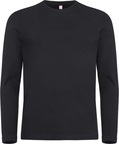 Clique Premium Fashion-T L/S 029358 - Zwart - 4XL