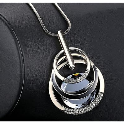 Statement Maxi Fashion Lange Kettingen & Hangers Voor Vrouwen Mode Geometrische Ketting Sieraden Collier Femme Kraag Accessoires black