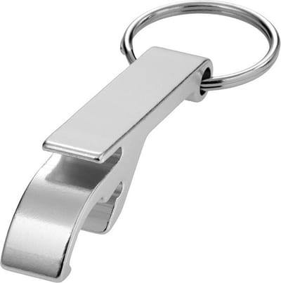 Knaak Flesopener Sleutelhanger - Zilverkleurig - Bieropener - Metaal - 1 stuk