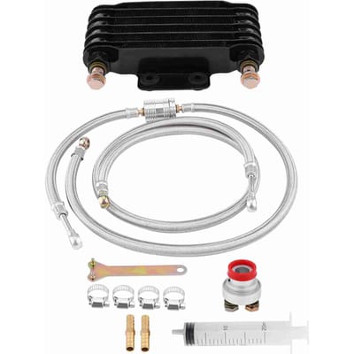 Kit de radiateur de refroidissement d'huile moteur 85 ml pour moteur GY6 100CC 150CC Noir gray